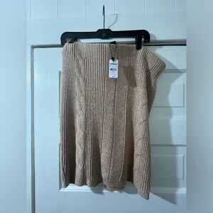 NWT Express High Waisted Cable Knit Mini Sweater Skirt
Mocha 2050